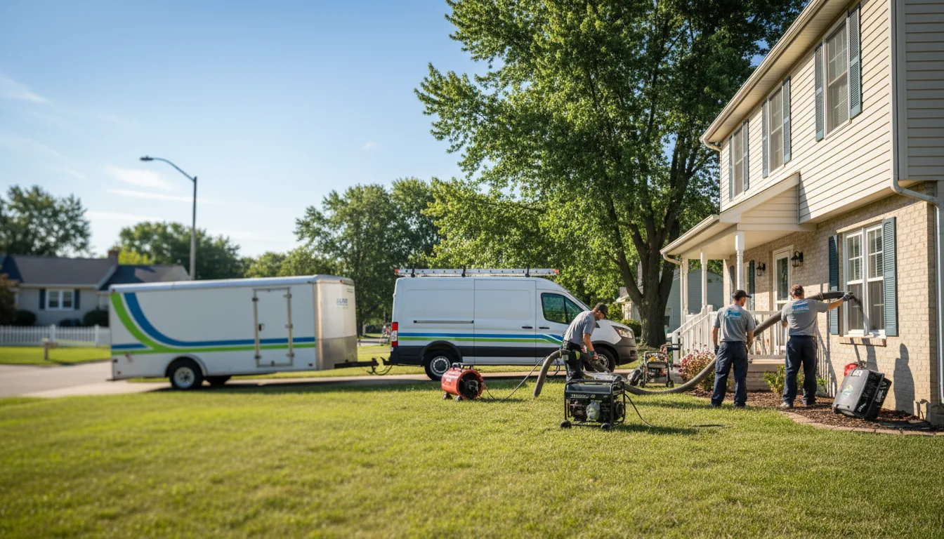 Flooded Basement Restoration And Cleanup With Repair in Jacobsburg, OH near me